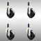 Service Caster 4 Inch 316SS Soft Rubber Wheel Swivel 3/4 Inch Expanding Stem Caster Set SCC SCC-SS316EX20S414-SRS-34-4 - alternate 4